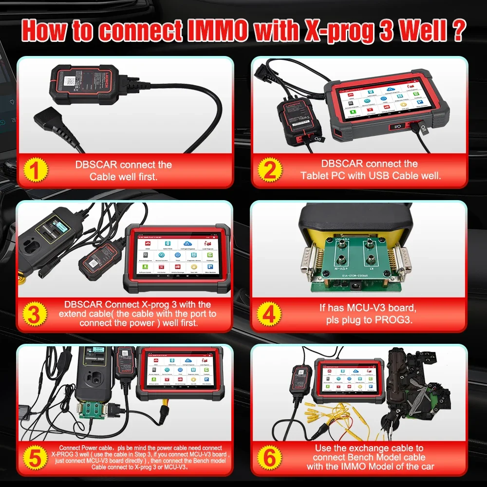LAUNCH X431 IMMO Elite IMMO Plus X-PROG 3 OBD2-Scanner, Kfz-IMMO-Programmier-Diagnosetools, bidirektional, 39-Reset – Detail 10