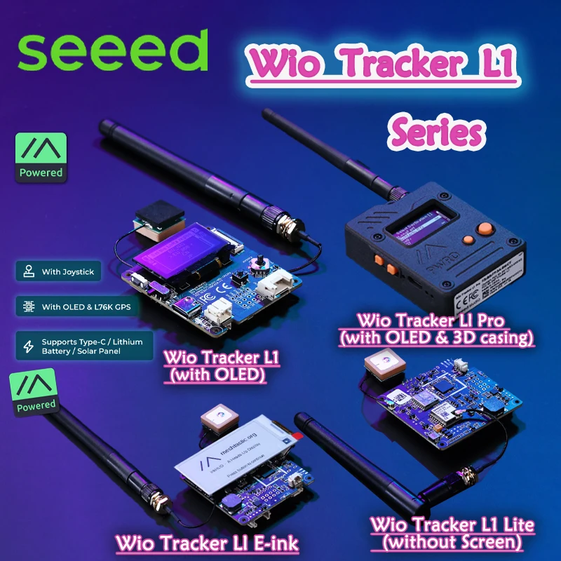 Wio Tracker L1 Board Con Batteria 3000mAh E Case – Meshtastic, NRF52840, GPS E OLED 1.3 Pollici