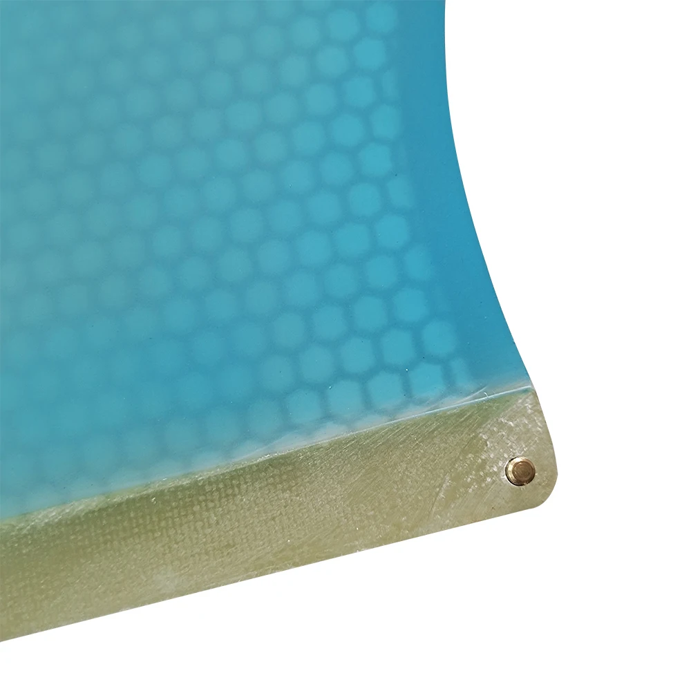 9in Quilha Surf Fin Honeycomb Single Fin Blue for Longboard Surfboard Paddle Board Accessories Center SUP Board