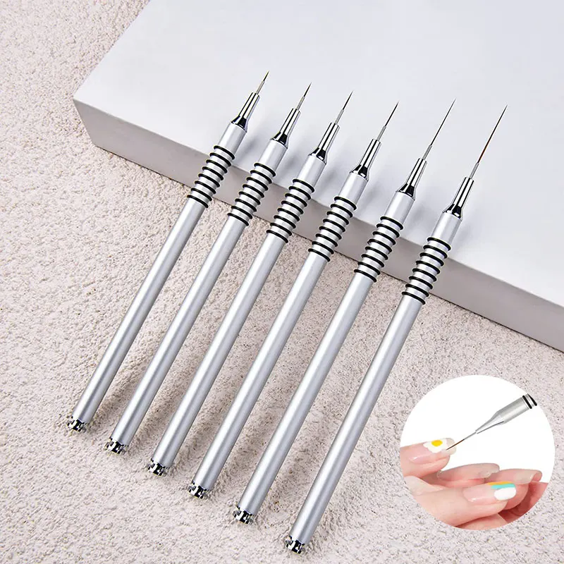 

Кисти для дизайна ногтей, кисти для подводки, ручная катушка, противоскользящая кисть для рисования, акриловые УФ-гелевые краски, ручка для рисования, для самостоятельного маникюра