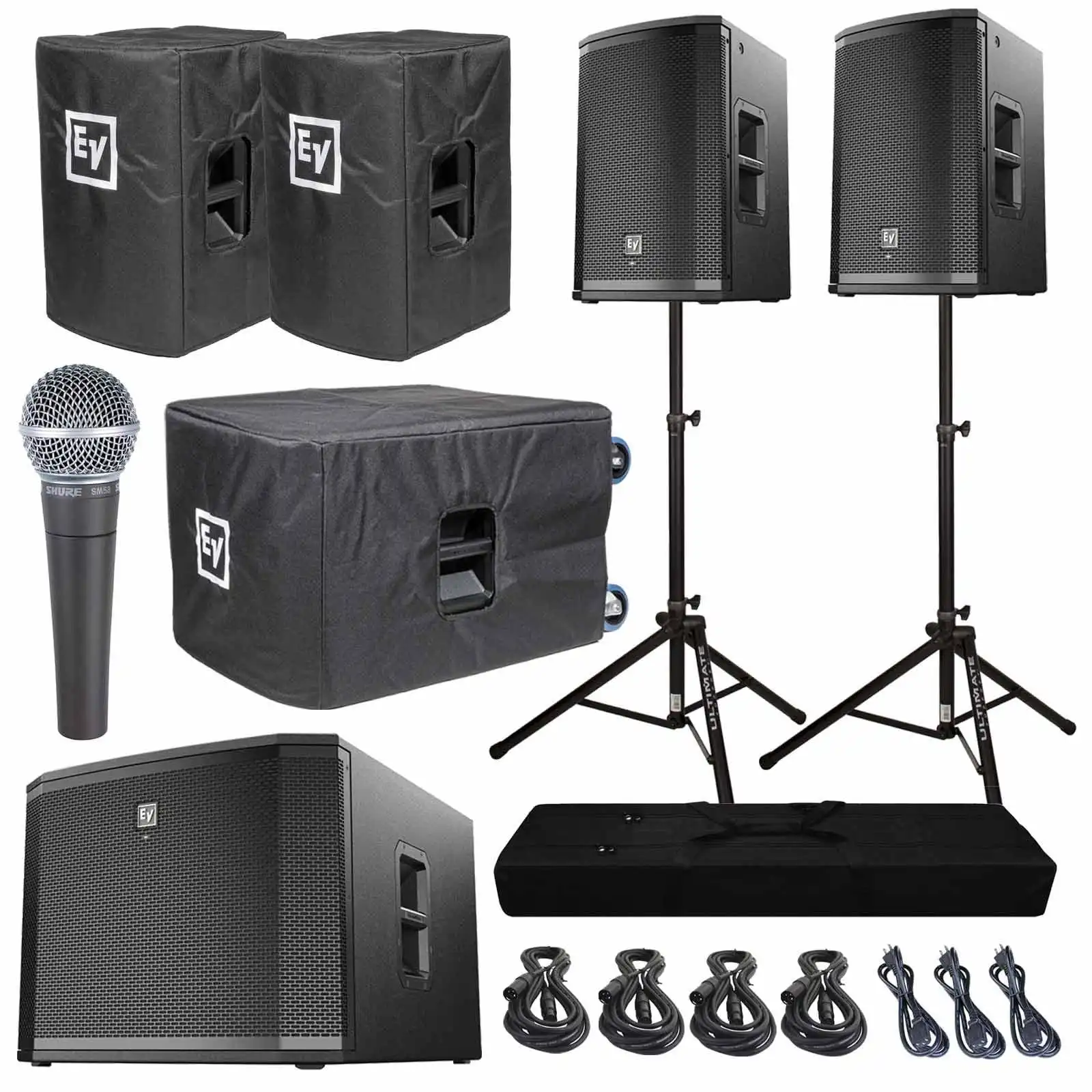 

Электро-Voice EKX-15P 15 дюймов, мощный динамик и 18-дюймовый сабвуфер Duo посылка