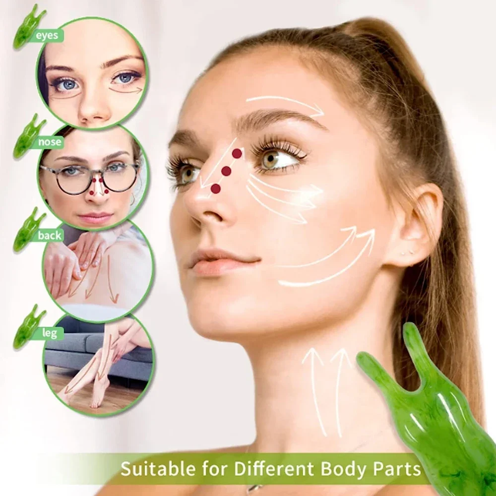 1PCS Natural Jade Nose Shaper Nose Facial Massage Nose Lifter Jade Therapy Massage Tool Beauty Tools Guasha Jade Stick Skin Care