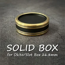 

Solid Box for Okito/Slot Box 26.8mm Magic Tricks No Lid Japanese 500Yen Coin Magia Close Up Illusions Gimmicks Mentalism Props