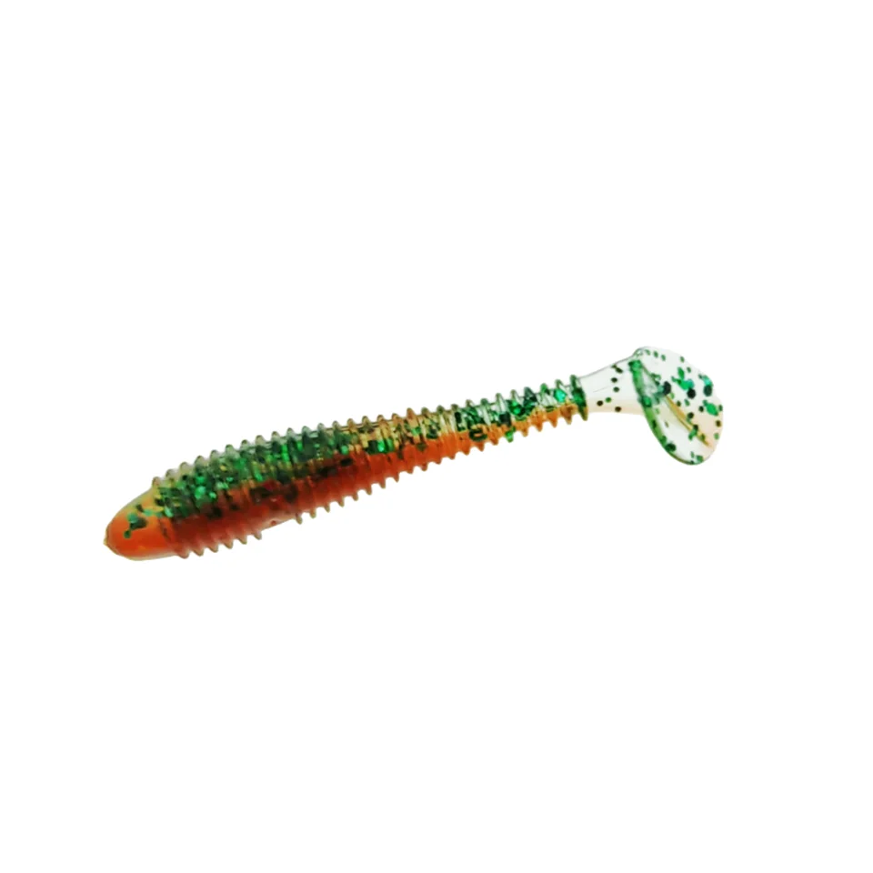 Swolfy 0,37 Stück Mini Soft Fishing Köder 3,5g/cm kleiner Schwanz Wurm Köder Wobbler Isca Pesca Karpfen Kunst köder Angel gerät – Detail 11
