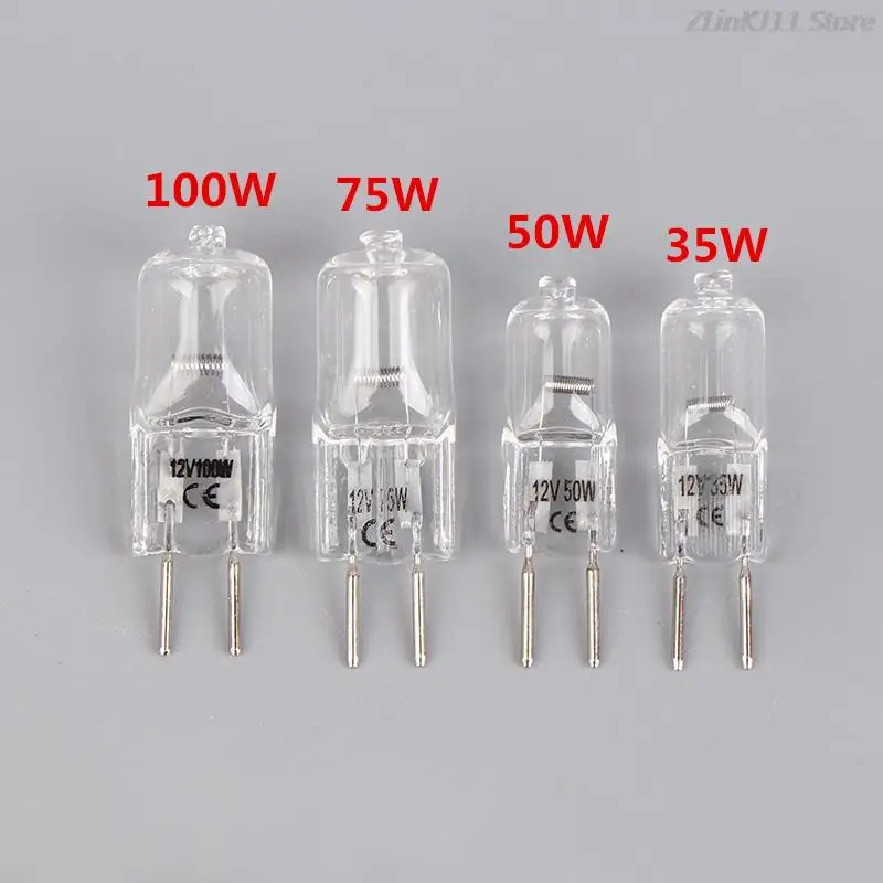 

1Pc 12V G6.35 35W 50W 75W 100W Halogen Lamp Beads Suitable For Aromatherapy Lamp Crystal Lamp Projector 2pin Bulb