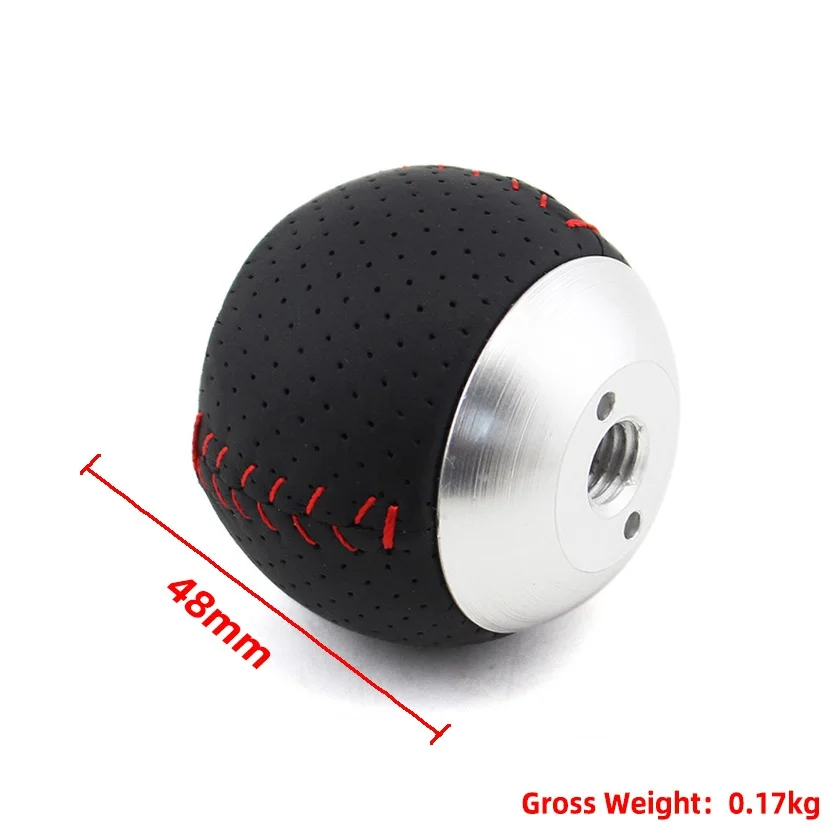 Mugen Style Gear Shift Knob - 5-Speed Carbon Fiber Knob For Honda Civic & Other Models