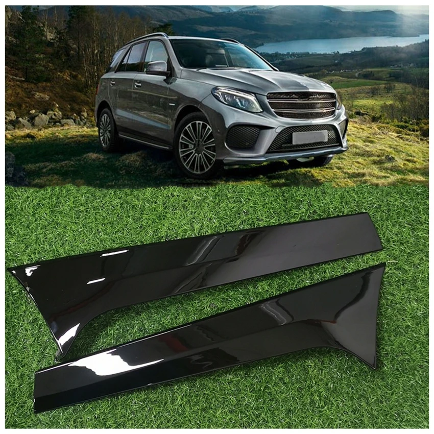 Для Mercedes Benz ML GLE Cl W166 2012-2018 глянцевая черная крыша заднего бокового крыла Стикеры
