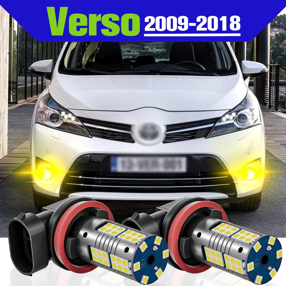

Fog Light Accessories 2x LED Lamp For Toyota Verso 2009 2010 2011 2012 2013 2014 2015 2016 2017 2018