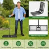 Lawn Leveling Rake,30"x10" Lawn Leveler Tool for Lawns with 5FT Ergonomic Handle,Heavy Duty Leveling Rakes for Lawns,Yard Garden 1