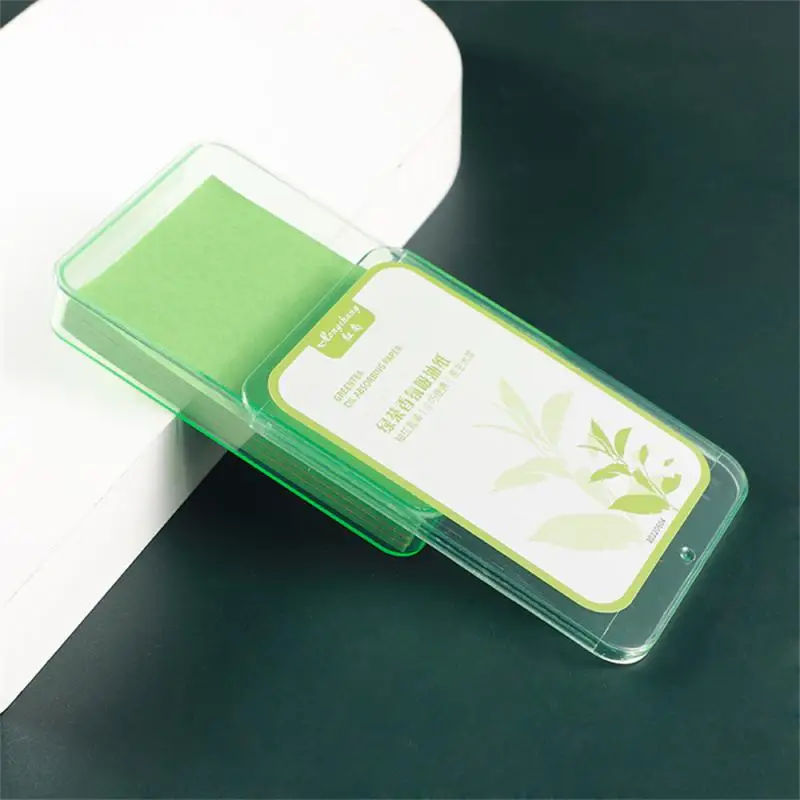 Facial Oil Absorbing Paper Refreshing Double Sided Thin But Not Broken Paper Slide Box Type Oil Control Absorbing