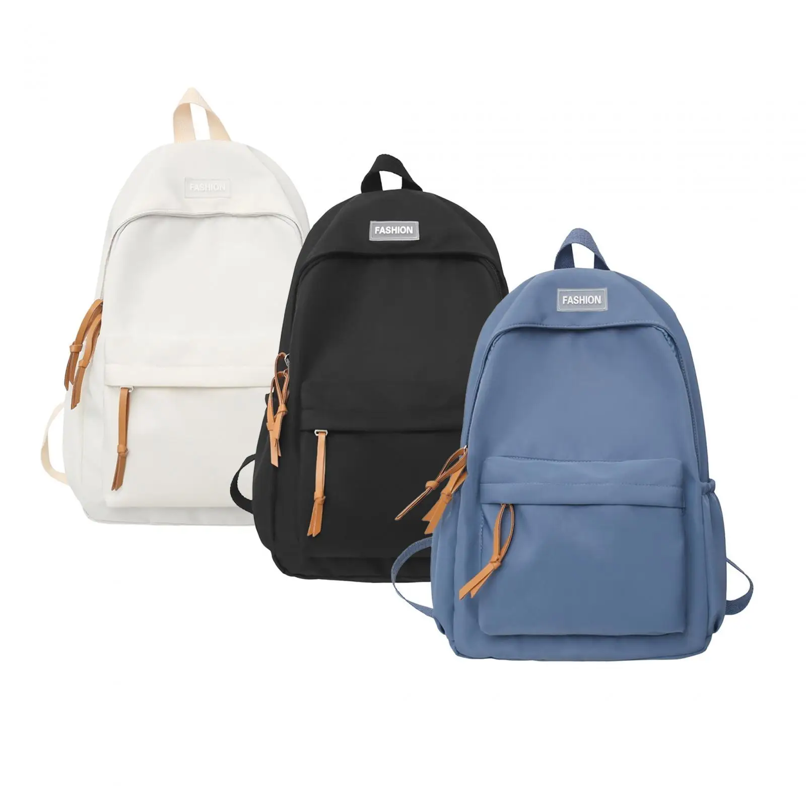 

Backpack Fashion Nylon with Handle Smooth Zippers Stylish Lightweight Knapsacks for Shopping Indoor Outdoor Street Camping Trips