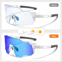 Enhanced Photochromic Sports Sunglasses with UV Protection (Photochromic blue)