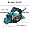 Makita M1902B Electric Hand Planer,500W 16000RPM,Wood Cutting Power Tools with 1mm Adjustable Cut Depth,Ideal Planer Woodworking 2