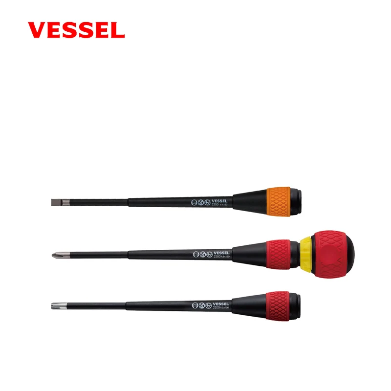 VESSELRatchetScrewdriverSetCrossSlottedScrewdrivers36