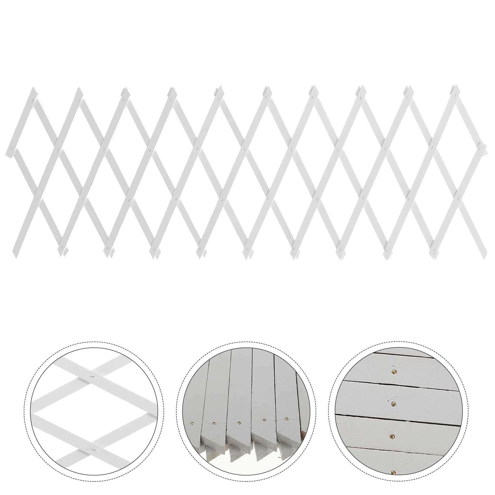 

House Plants Trellis Climbing Wall Hanging Wooden Fence Flower Stand Garden Supplies Frame Support Panel Courtyard White