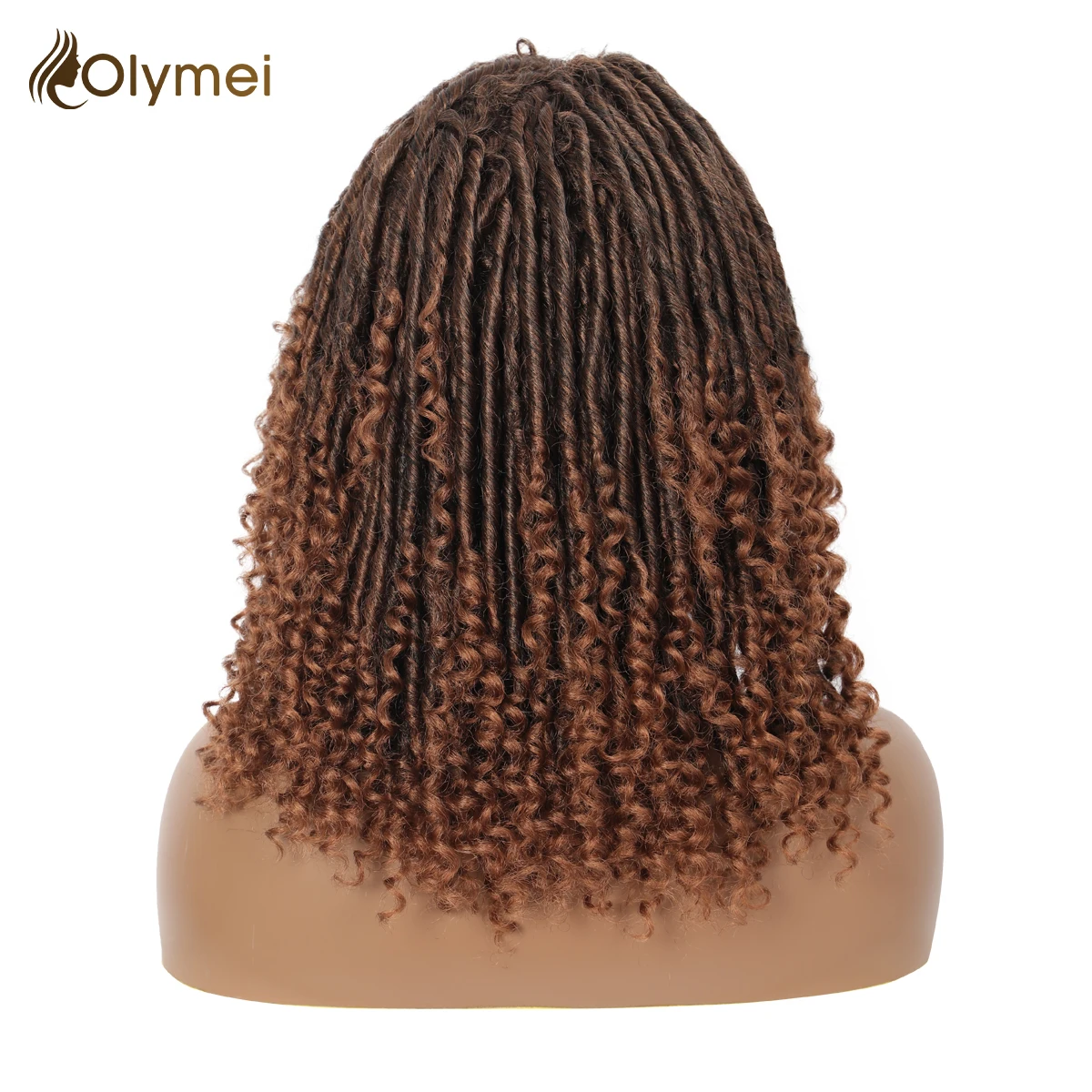 Completas com Boho Dicas para Preto Tranças de Cabelo Olymei Sintético Locs Trançado Perucas Encaracolado Feminino Natural Ombre Marrom 14 3 Home & Garden