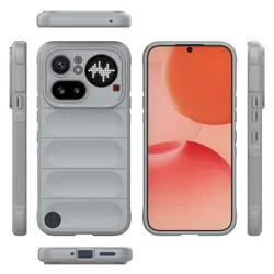 Luxury Silicone Shockproof Phone Case with 6D Air Bag Protection for PHONE 4A (GRAY)