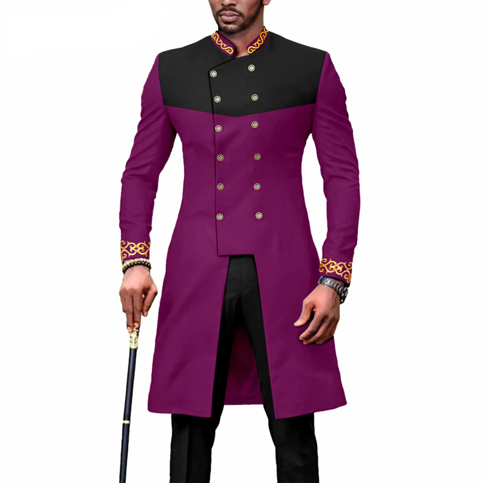 New Casual Fashion African Men's Suit Slim-fit Two-piece Set Ropa Hombre Pant Sets Спортивный Костюм Мужской Roupas Maculinas