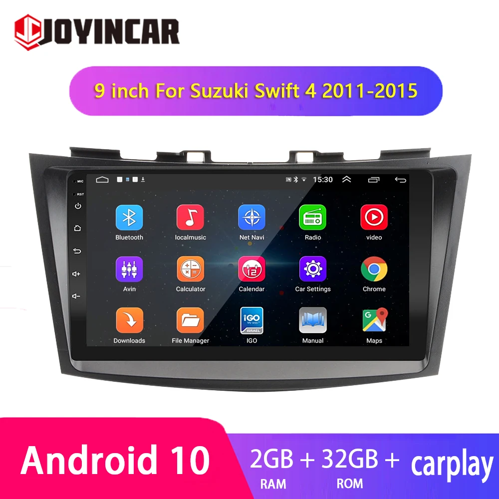 

9inch Android 10.1 Car Radio Multimedia Player For Suzuki Swift 4 2011-2015 Carplay 2din GPS Navigation Stereo Autoradio NO DVD