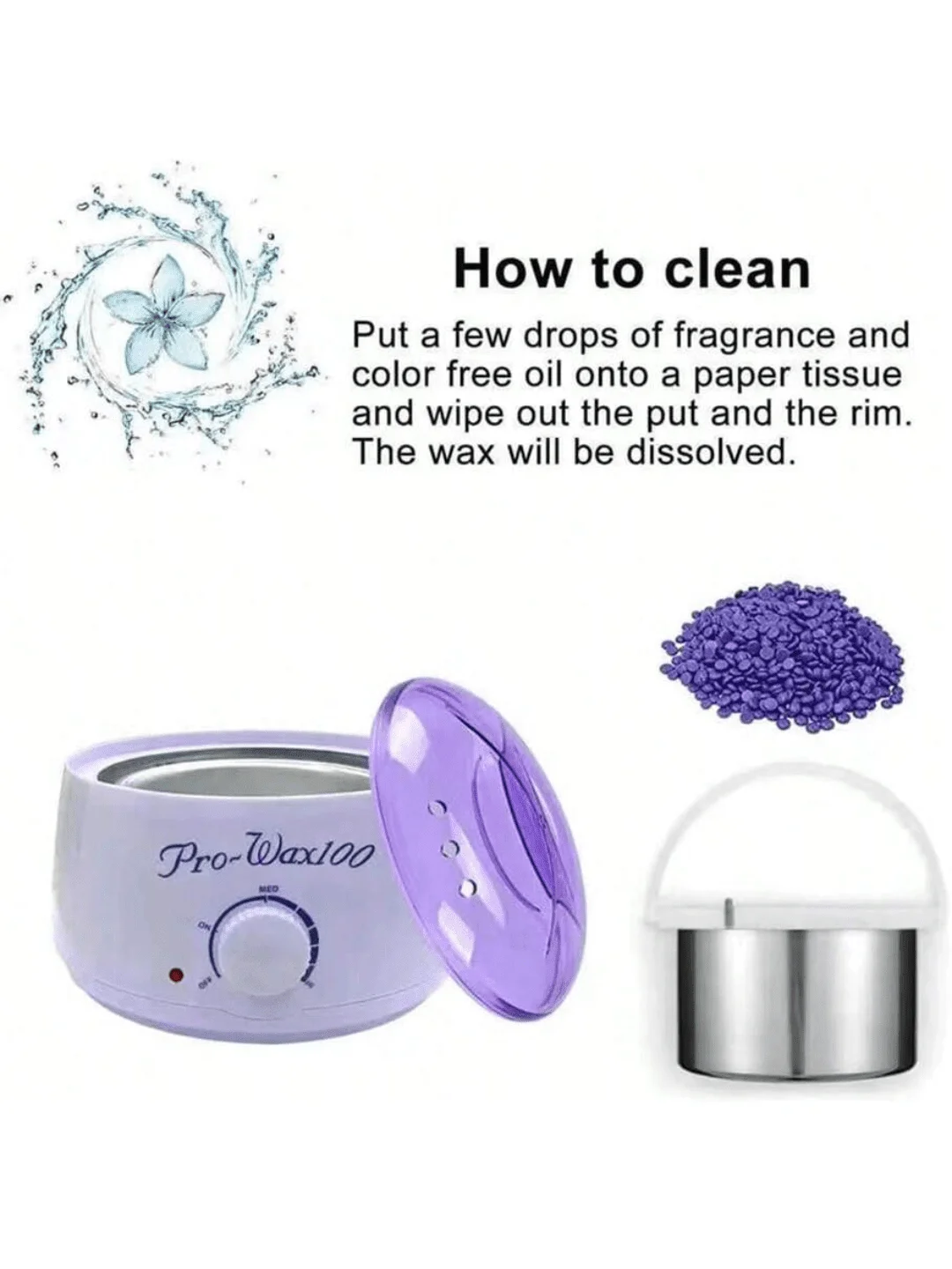 Waxing Kit,Wax Warmer For Painless Wax Heater Hair Removal Hard Wax Beans For Full Body, Legs, Face, Eyebrows, Bikini Wax For Wo 6