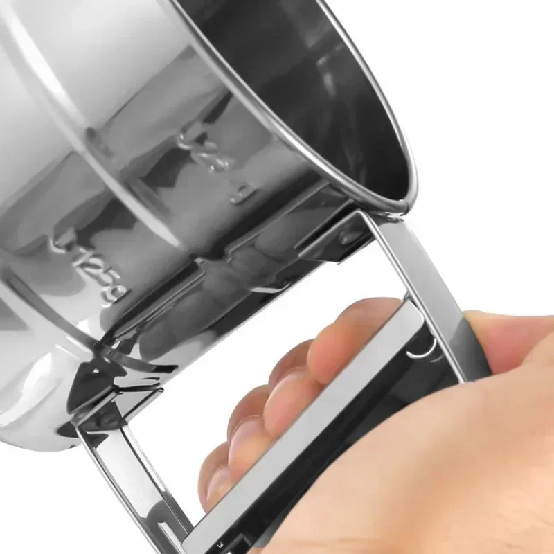 Flour Sifter Fine Mesh Strainer Mesh Strainer Powder Sieve Baking Tools Stainless Steel Ultrafine Sugar Flour Sieve Fine Mesh Sifter Handle Household Noodle Dessert