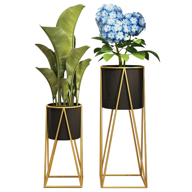  Wrought Iron Flower Rack Living Room Indoor Household Green Rose Plant Stand Flowers Pot Placement Potted Bonsai Stands