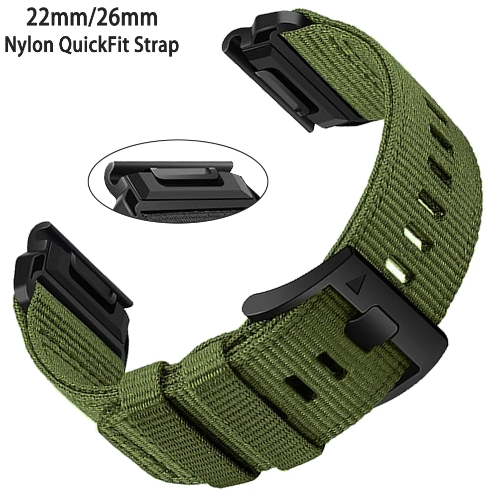 Braided Nylon Bracelet, 26mm/22mm Watch Strap