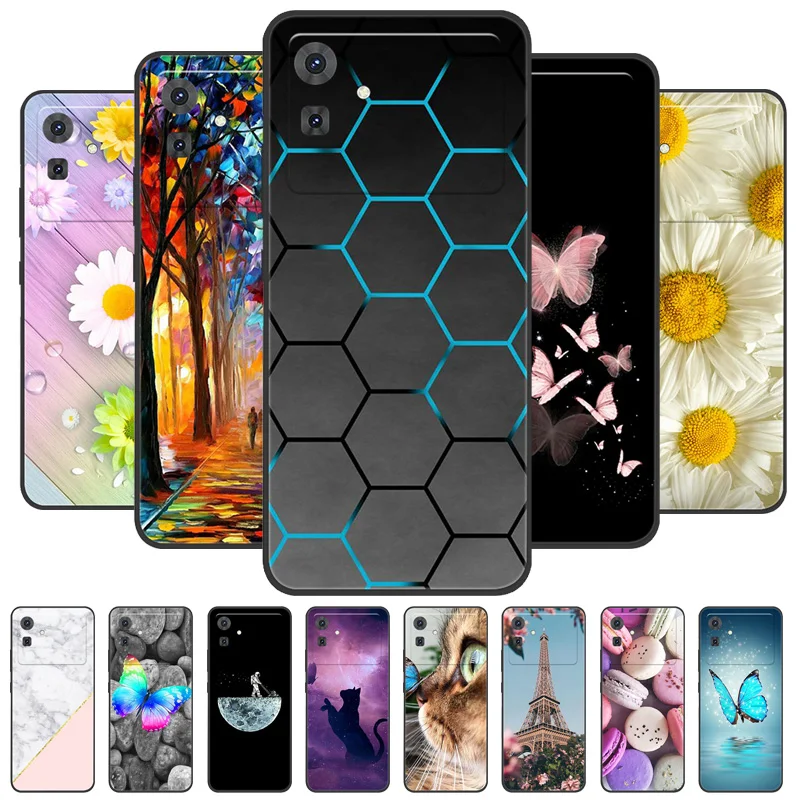 Custodia Per Cubot Note 21 + 2 Pellicole Vetro Temperato - Cover Morbida Silicone TPU Antiurto - Nero - 3