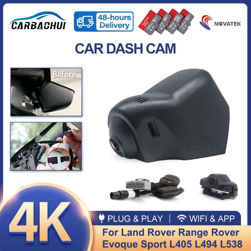 Uhd 4K 2160P Nascosto Dash Cam Car Dvr View Auto Car Camera Videoregistratore Per Land Rover Range Rover Evoque Sport L405 L494 L538