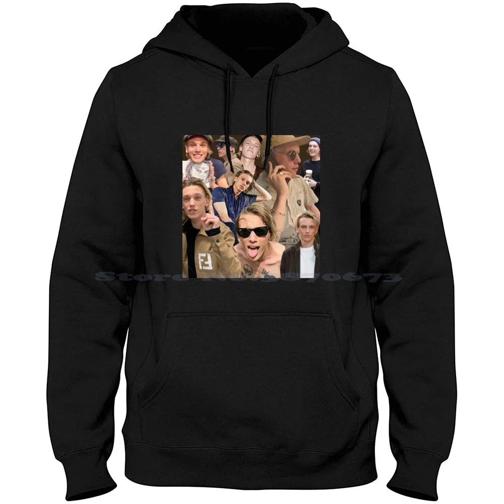 thumbnail image 1 of Camiseta Collage de Jamie Campbell Bower Camiseta 100% algodón Cosas extrañas Actor Hombre Vecna 001 Villano Los instrumentos mortales Ciudad de, 1 of 5