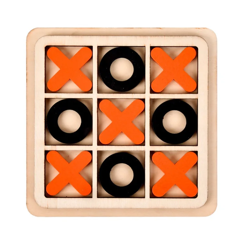Wooden Board Game XO Parent-Child Interaction Tic Tac Toe Chess Funny Developing Intelligent Educational Toy Puzzles 5