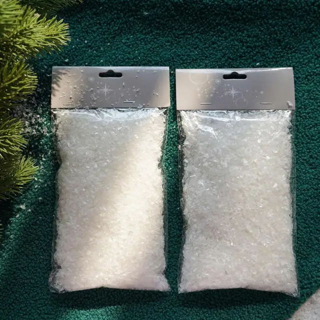 Neve Artificiale In Polvere Istantanea - Per Decorazioni Natalizie, Effetto Neve Realistico E Sicuro - Foto 6