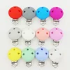 10Pcs Round Baby Pacifer Clips 35mm Silicone Teether Clip DIY Baby Dummy Chain Nipple Holder Soother Teething Toy Accessories 2
