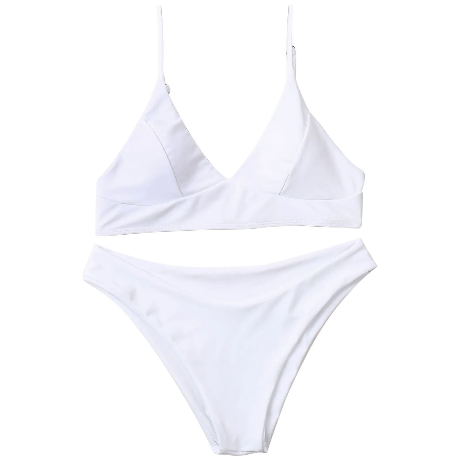 

Женский пляжный комплект бикини, соблазнительный купальник с разрезом, однотонное бикини, морской раздельный купальник, вечерние бикини, Топ