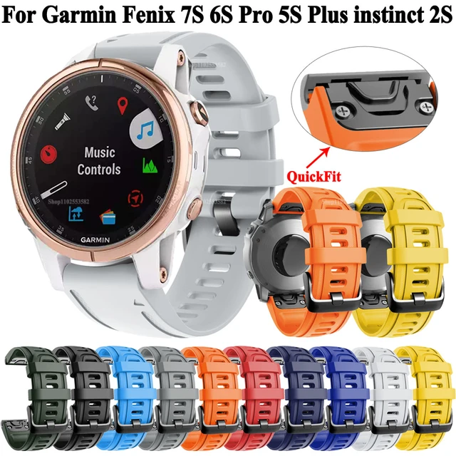 20mm Silicone WatchBand For Garmin Fenix 6S Pro 5S Plus 7S