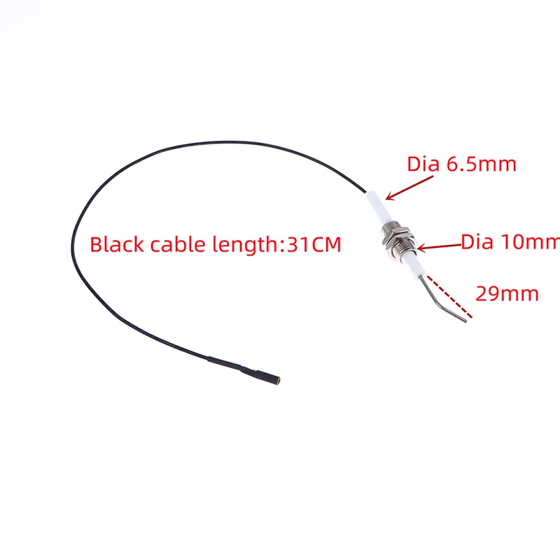 Ignition Plug Ceramic Electrode Igniter With Wire M10*1 Universal Gas Oven Heater Stove Ignition Accessories Electrode Spark