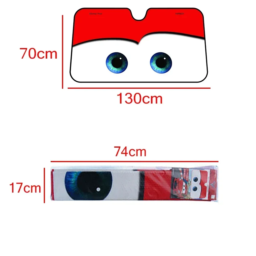 Car Sun Visor Windshield Sunshade Protection Umbrella Blinds Retractable Parasol Car Window Sunshade Cartoon Eyes