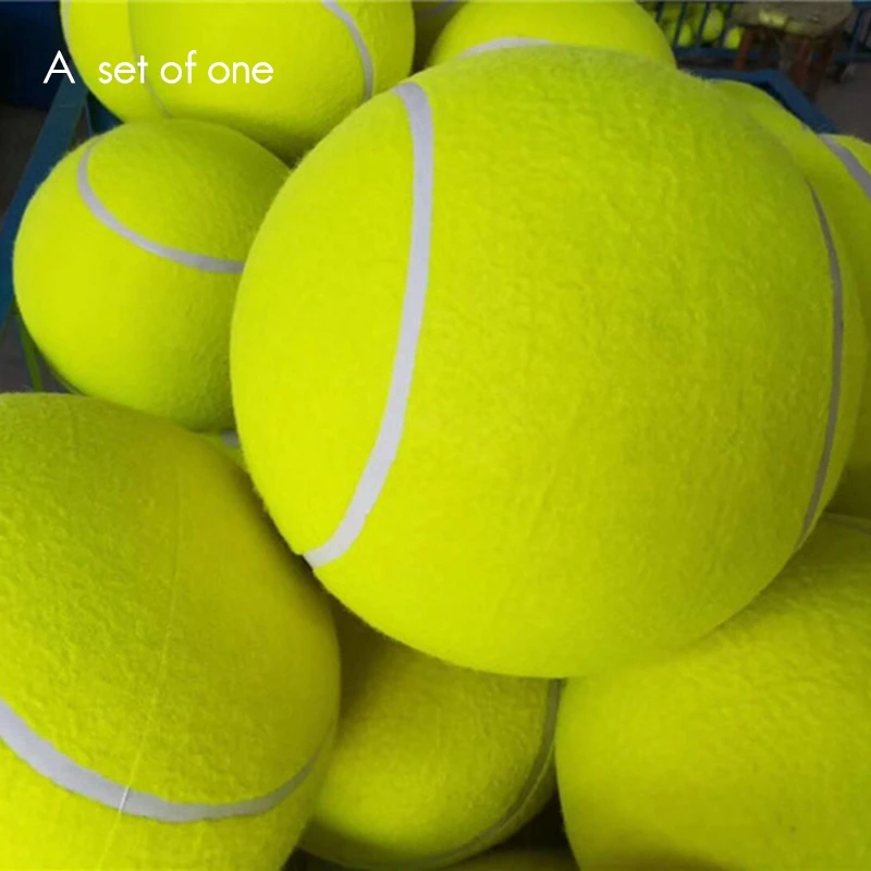 Pet Bite Toy 24CM Giant Tennis Ball For Dogs Chew Toy Inflatable Tennis Ball Signature Pet Toy Ball Supplies