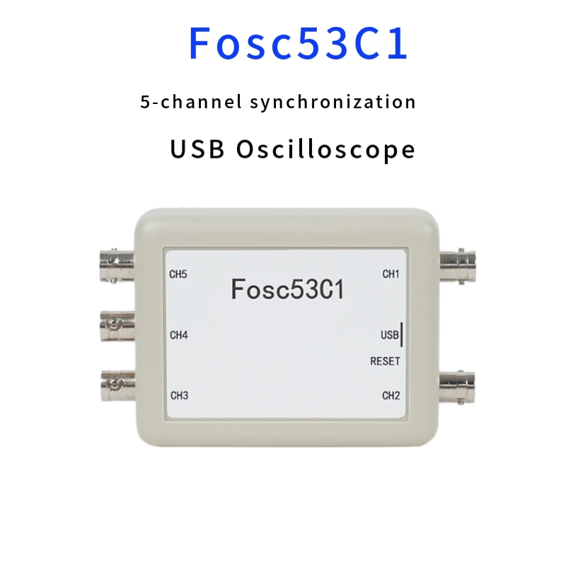 Fosc53C1 1M USB Oscilloscope 5-Channel Synchronous Input Laboratory Electrical Repair Automotive Handheld Oscilloscope 2