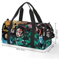 Gym Bag Demons Anime Sports Bag Gym Accessories Men Waterproof Custom Handbag Graphic Luggage Fitness Bag 2