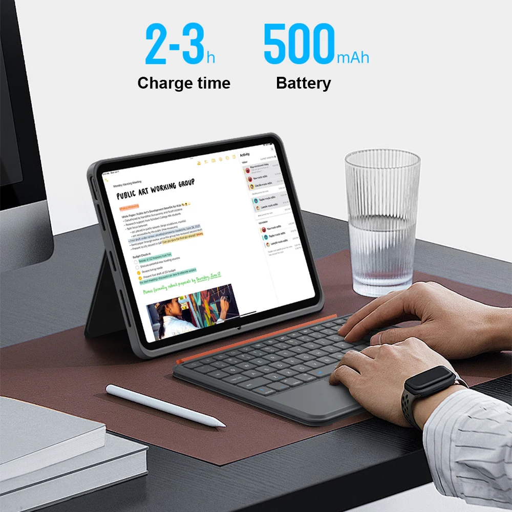 WiWU Bluetooth Keyboard Detachable Lightweight Wireless for iPad Air 13 11 iPad Pro 13 12.9 wireless keyboard wireless keyboard mouse tablet keyboard ipad keyboard tablet keyboard case bluetooth keyboard case