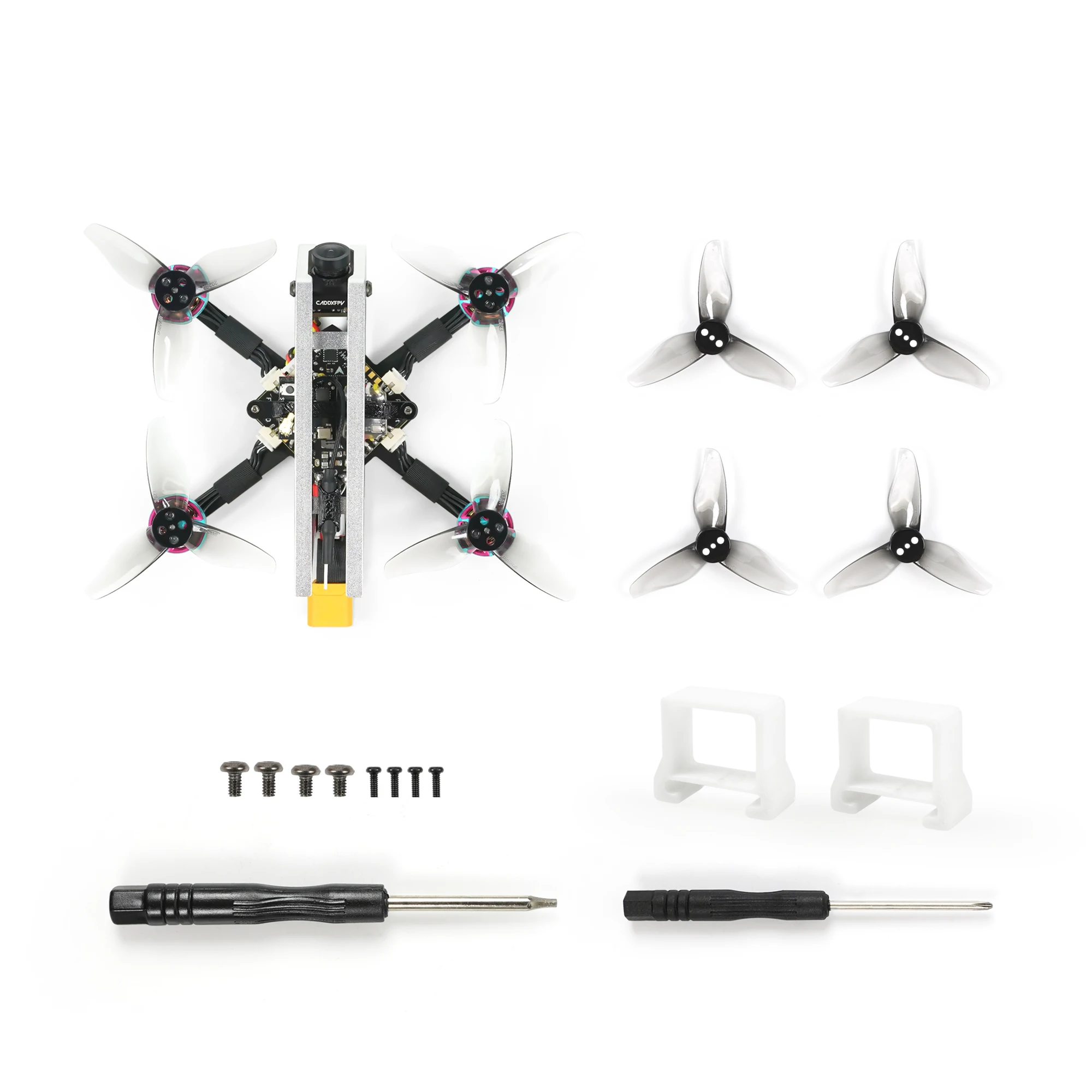 YMZFPV Lightning2 Analog FPV Drone 250mW VTX/F411 12A FC/1-2S ESC/1003 10000KV/CADDX ANT/2023-3 propeller 40g For RC FPV Drone 5