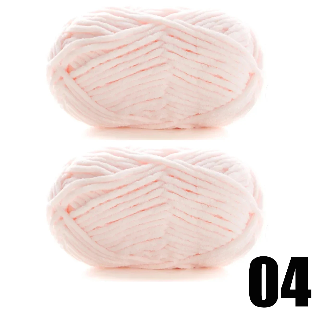 Luxury Soft Chenille Velvet Yarn for Handmade Knitting Projects, 2pcs of 50g Each