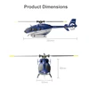 C187 RC Helicopter 4CH Single Blade EC-135 1/48 Scale 6-Axis Gyro Electric Flybarless 2.4G Remote Control Airplane Toys for Kids 5