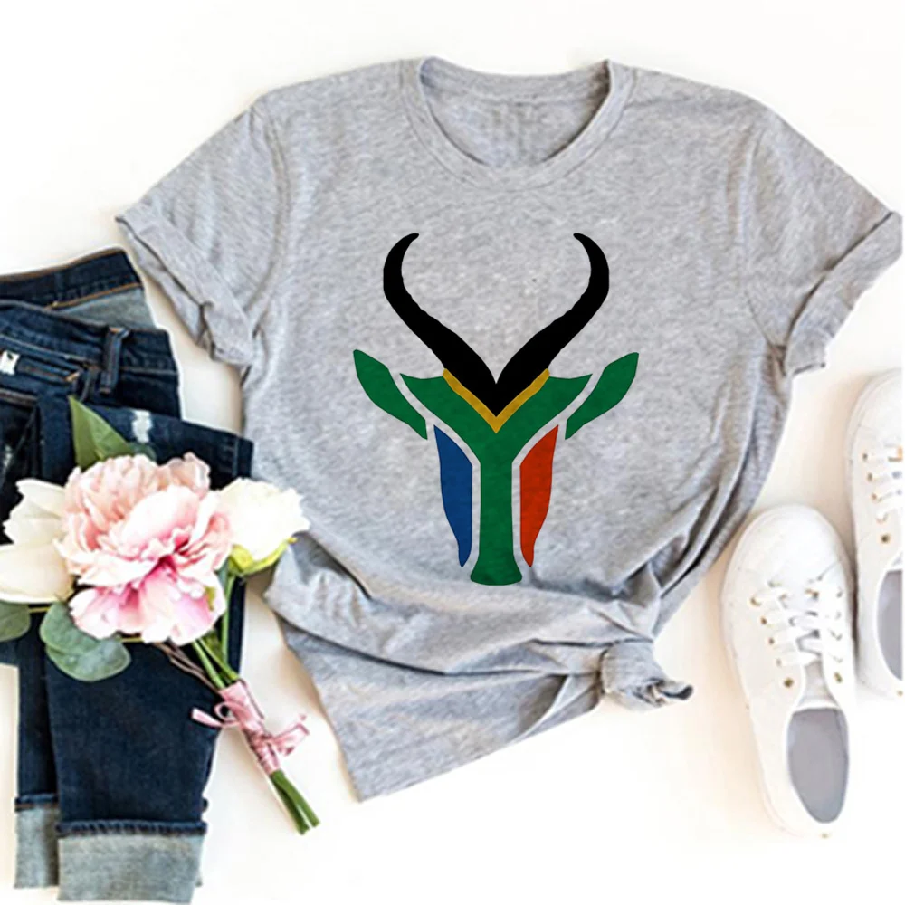 

African Tee women streetwear top female funny graphic anime clothing