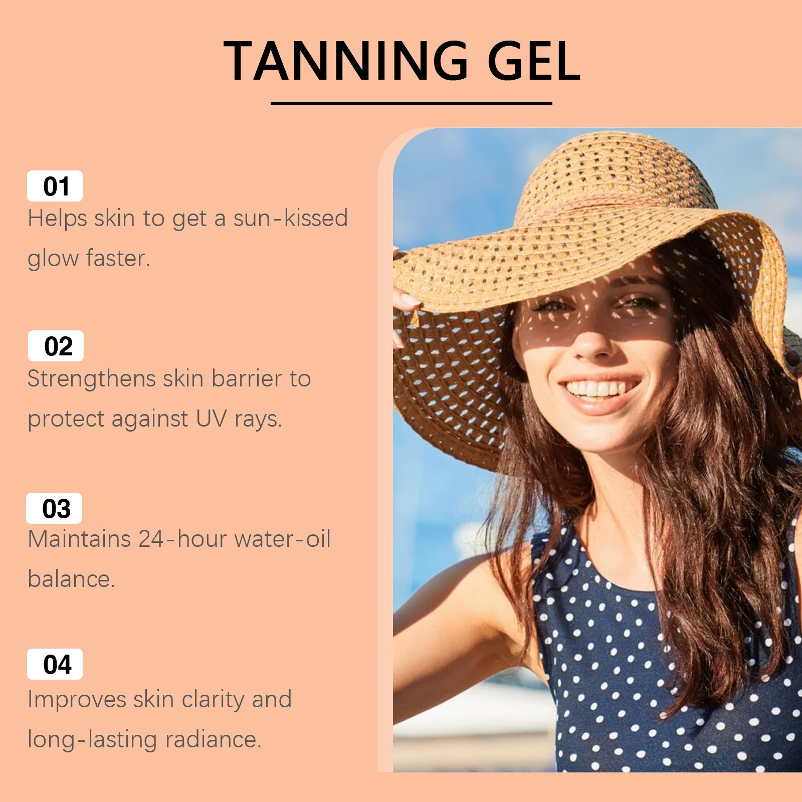 Intensive Brown Tanning Gel Beach Sexy Solarium Tanning Accelerator Skin Protection Moisturizing Body Face Self Tanner Cream