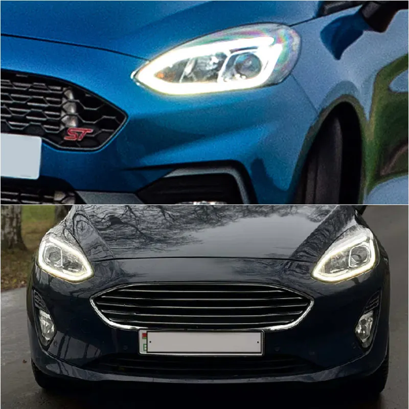 포드 피에스타 MK8 MK7 포커스 MK4 푸마 H1BB13D278AC용 노란색 흰색 DRL LED 헤드라이트 주간 주행등 모듈 소스 드라이버