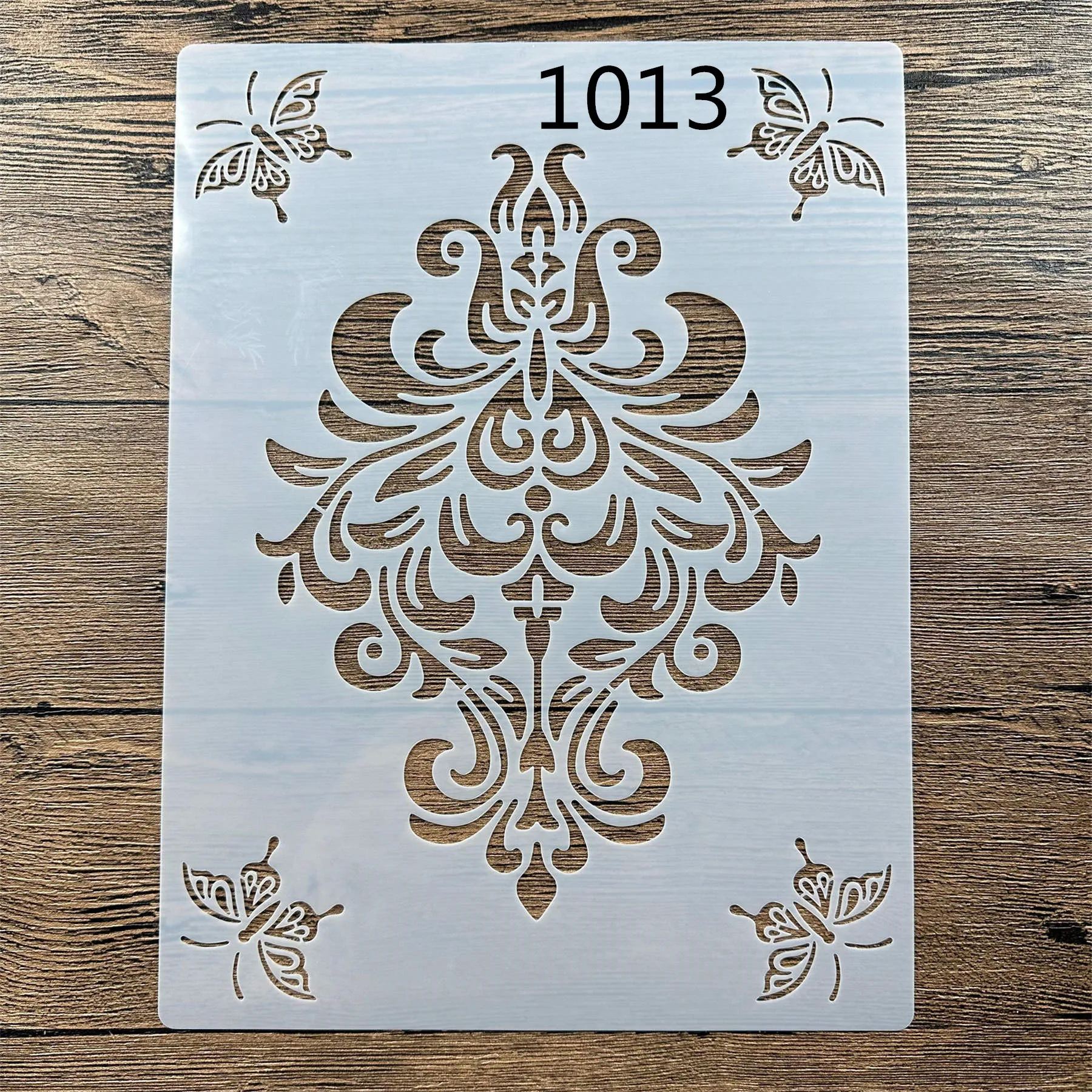 Stencil Per Goffratura Fai Da Te In Plastica - 12,8 X 17,6 Cm - Lavabile E Riutilizzabile Per Scrapbooking E Biglietti - 3