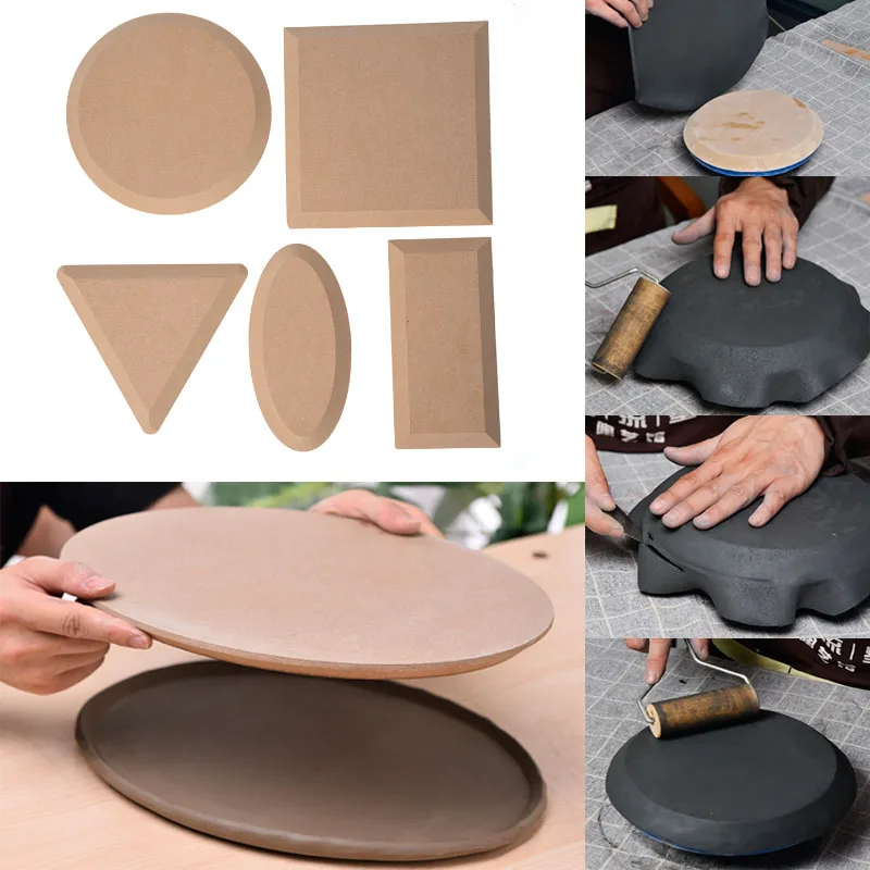 NEWPotteryCeramicToolsBilletDensityBoardMoldModelingSlabFormingDrapePlateMoldClay