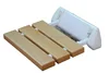 YUSUN Bathroom Wooden Foldable Shower Seat Wall Mounted 1